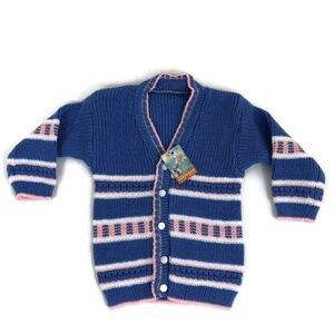 Vardhman Knit Wear Size 6-12 Months Knit Cardigan Baby Knit Unisex NWT